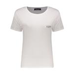 تی شرت زنانه آیبکس مدل 9549 happy رنگ سفید