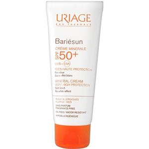  کرم ضد آفتاب اوریاژ سری Bariesun مدل Mineral حجم 50 میلی لیتر پوست های حساس Uriage Bariesun Mineral Sunscreen Cream 50ml