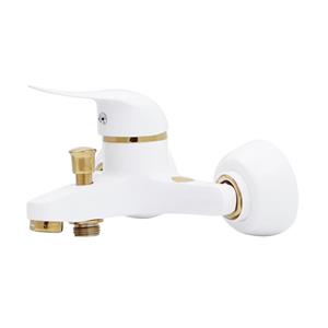 شیر حمام فیروزه مدل مهرسان سفید طلایی