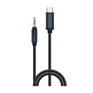 کابل USB C به AUX پاورولوجی مدل Powerology Aluminum Braided Audio Cable 