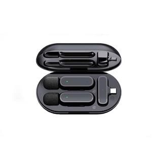 ست میکروفن دوتایی یقه ای  بی سیم مدل K61 DUAL TYPE-C