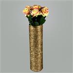 گلدان به همراه گل مصنوعی مدل رومنس پاریس