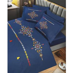 ست لحاف کاور دونفره 7 تکه گلدوزی طرح بلوچ  رانفرس