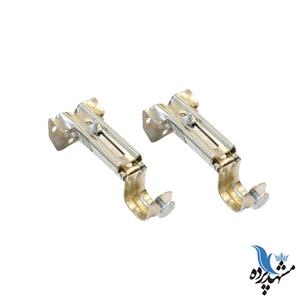 پایه دیواری چوب پرده پانچ طلایی