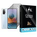محافظ صفحه نمایش ال کا جی مدل LK Glass MIX004 مناسب برای گوشی موبایل شیائومی Redmi Note 10 Pro بسته چهار عددی