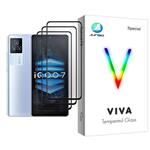 محافظ صفحه نمایش جانبو مدل Viva Glass MIX003 مناسب برای گوشی موبایل ویوو iQOO 7 بسته سه عددی