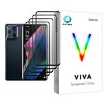 محافظ صفحه نمایش جانبو مدل Viva Glass MIX004 مناسب برای گوشی موبایل اوپو Find X3 Pro بسته چهار عددی