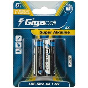 باتری D گیگاسل مدل Super Alkaline - بسته 2 عددی Gigacell Super Alkaline D Battery - Pack of 2