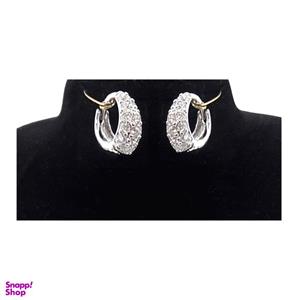 گوشواره زنانه مدل حلقه ای نگین دار