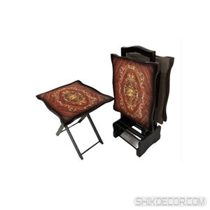 میز عسلی مدل تاشو A12 مجموعه 4 عددی