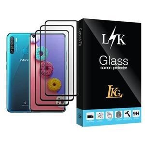 محافظ صفحه نمایش ال کا جی مدل LK Glass MIX003 مناسب برای گوشی موبایل اینفینیکس S5 بسته سه عددی LKG Screen Protector For Infinix Pack Of 3 
