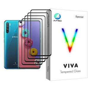 محافظ صفحه نمایش جانبو مدل Viva Glass MIX004 مناسب برای گوشی موبایل اینفینیکس S5 بسته چهار عددی Junbo Screen Protector For Infinix Pack Of 4 