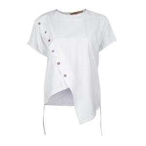بلوز آستین کوتاه زنانه رامکات کد 20291 رنگ سفید