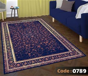 روفرشی طرح صبا زمینه سرمه ای کد 453