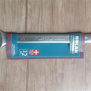 آچار یکسر تخت و یکسر رینگی نولان مدل PLUS32 سایز 32 میلی متر