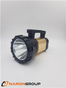 چراغ قوه دستی شارژی طلایی مشکی