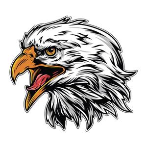 برچسب بدنه خودرو طرح عقاب کد 02