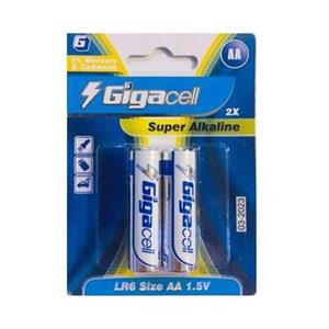 باتری قلمی گیگاسل مدل Super Alkaline - بسته 2 عددی Gigacell Super Alkaline AA Battery - Pack of 2