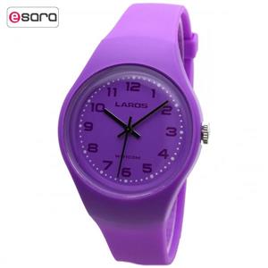 ساعت مچی عقربه ای لاروس مدل LC-A300-Purple