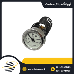 گیج دما سیم دار پکنز ( PAKKENS ) ترکیه صفحه 6 سانتی متر