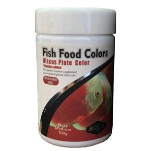 غذای ماهی آکوا مدل Discus plate color وزن 100گرم