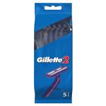 خود تراش ژیلت مدل Gillette 2 بسته 5 عددی