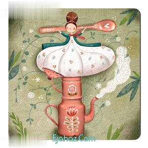 مگنت یخچال طرح کتری و قوری کد wmg262