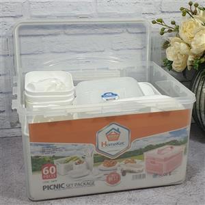 سبد پیک نیک 60 پارچه هوم کت مدل 3479