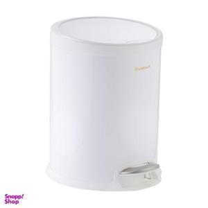 سطل زباله پدالی سام ست مدلV طرح استوانه ای کد 45135 ظرفیت 12 لیتری