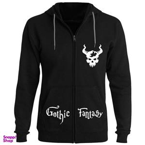 سویشرت مردانه طرح gothic fantasy کد F89 رنگ مشکی