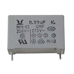 خازن پلی استر 330 نانوفاراد مدل MPX-X2 بسته 4 عددی