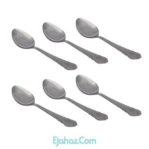 قاشق چای خوری مدل ارکیده کد 04 بسته 6 عددی