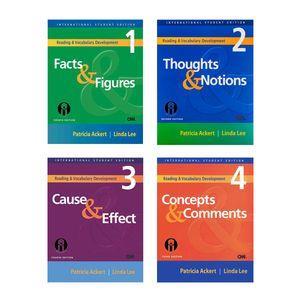 کتاب Reading And Vocabulary Development اثر Patricia Ackert And Linda Lee انتشارات الوندپویان چهار جلدی