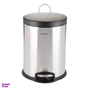 سطل زباله پدالی سام ست مدل F طرح استوانه ای کد 45134 ظرفیت 12 لیتری