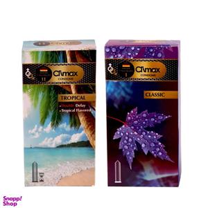 کاندوم کلایمکس مدل classic بسته 12 عددی به همراه کاندوم مدل tropical بسته 12 عددی