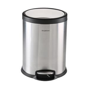 سطل زباله پدالی سام ست مدل V طرح استوانه ای کد 45136 ظرفیت 12 لیتری