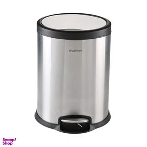 سطل زباله پدالی سام ست مدل V طرح استوانه ای کد 45136 ظرفیت 12 لیتری