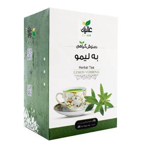 دمنوش کیسه ای به لیمو عالیان بسته 25 عددی