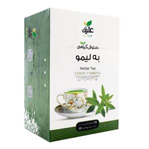 دمنوش کیسه ای به لیمو عالیان بسته 25 عددی 