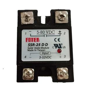 رله 25 امپر فوتک مدل SSR DC TO DC  با گارانتی تعویض
