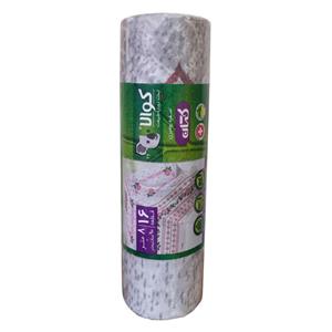 سفره یکبارمصرف کوالا مدل Cotton silver  purple رول 8 متری