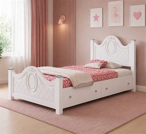 تخت خواب یک نفره MDF وکیوم مدل آرامش