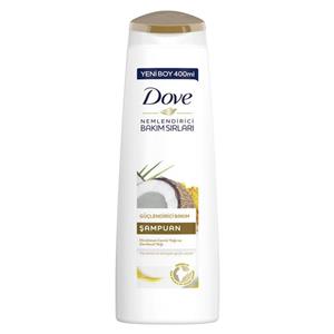 شامپو عصاره نارگیل و زرد چوبه داو Dove حجم 400 میل Shampoo of coconut and turmeric extract Dove 400 ml