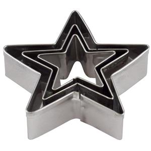 کاتر شیرینی پزی مدل ستاره بسته 3 عددی