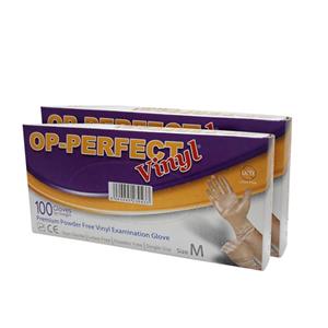 دستکش یکبار مصرف اپی پرفکت مدل vinyleM بسته دو عددی