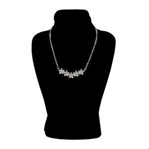 گردنبند نقره زنانه مدل گل -