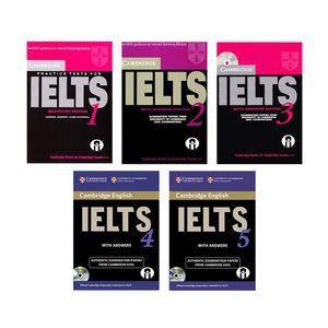 کتاب IELTS Cambridge اثر جمعی از نویسندگان انتشارات الوندپویان جلد 1 تا 5