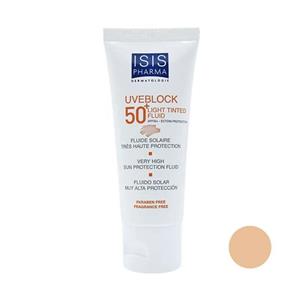 فلوئید ضد آفتاب آیسیس فارما مدل UVEBLOCK 50 حجم ۴۰ میلی لیتر