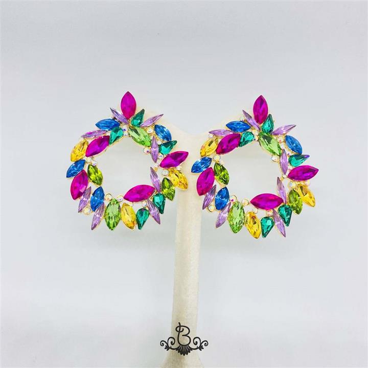 گوشواره گرد  طرح مارکیز کد 009