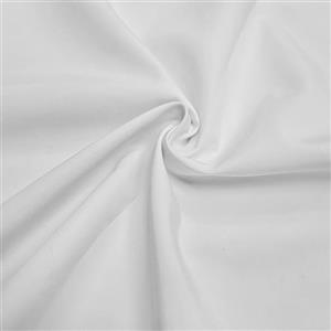 پارچه پوپلین ساده رنگ سفید 